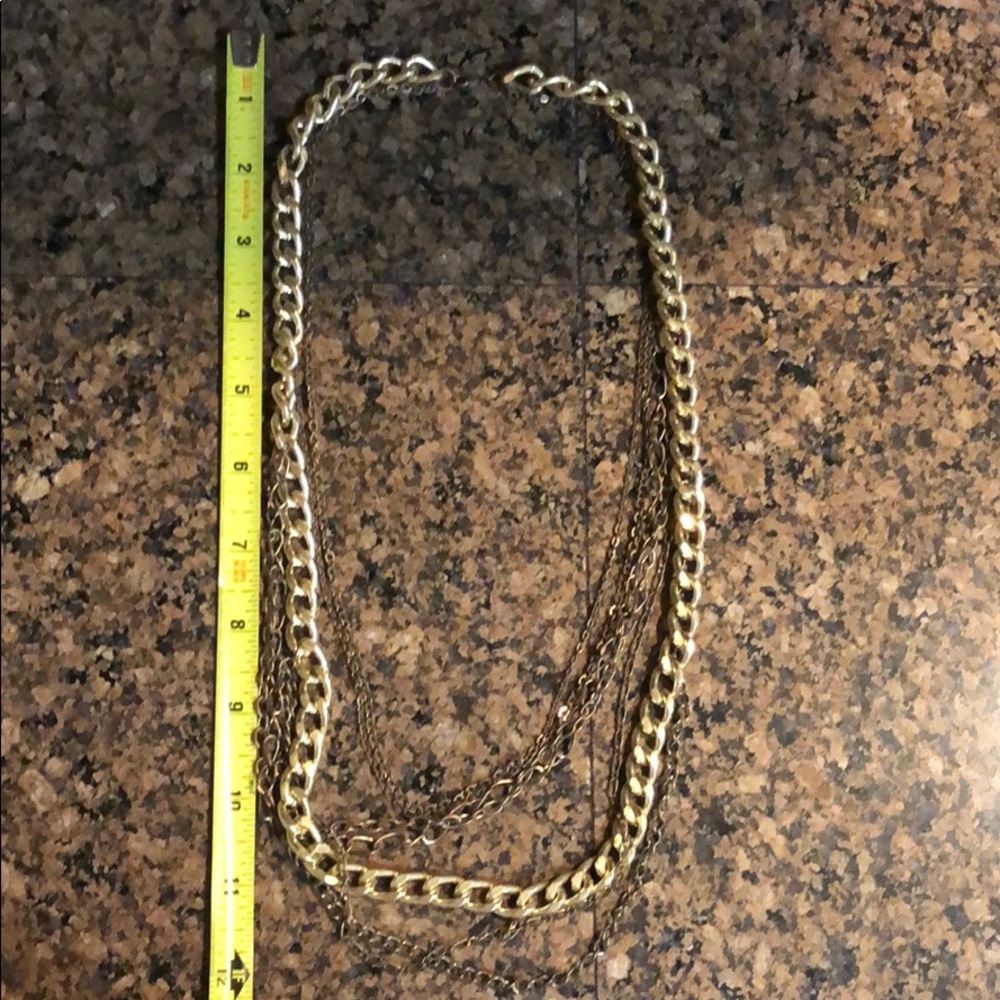 Multiple Chain Gold necklace - Picture 4 of 4